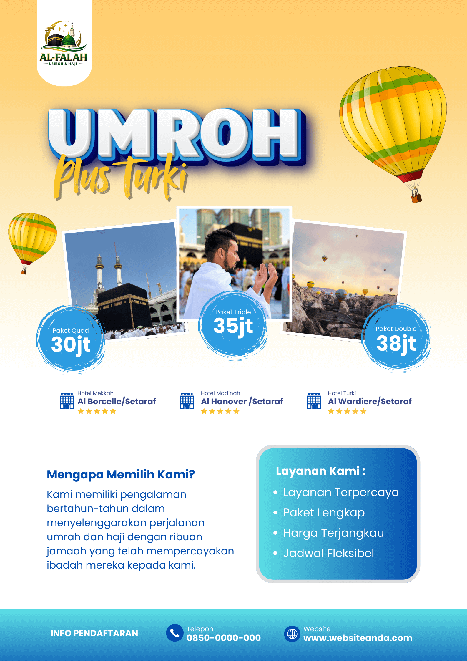 🌙 PAKET UMROH 2 – UMROH PLUS TURKI 12 HARI